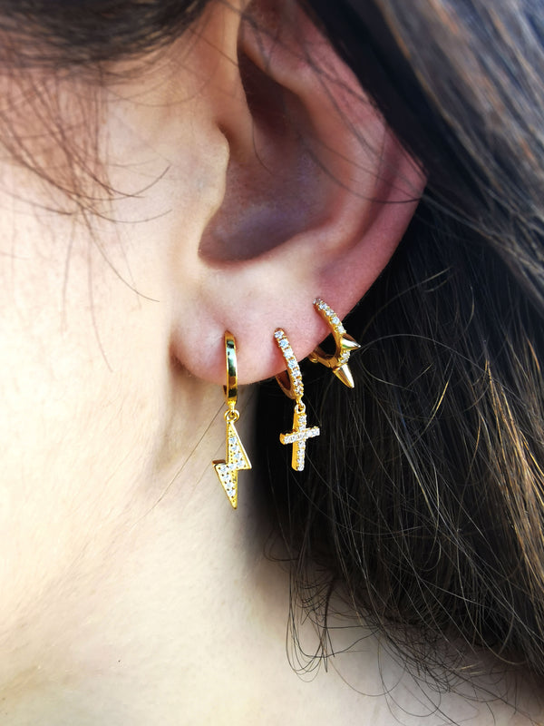 Pendientes Fascio de Oro 18K - DiversoWomen