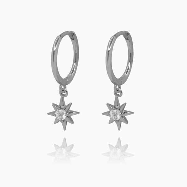 Pendientes Estel Plata - DiversoWomen