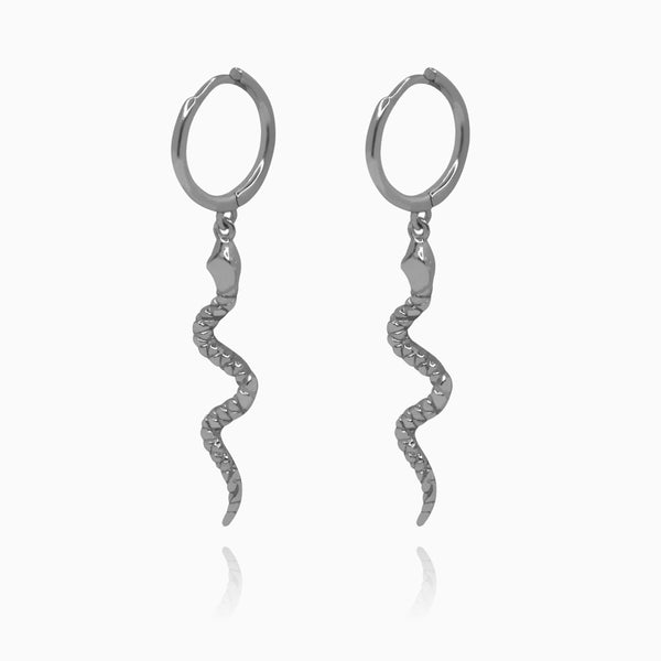 Pendientes Vibora Plata - DiversoWomen