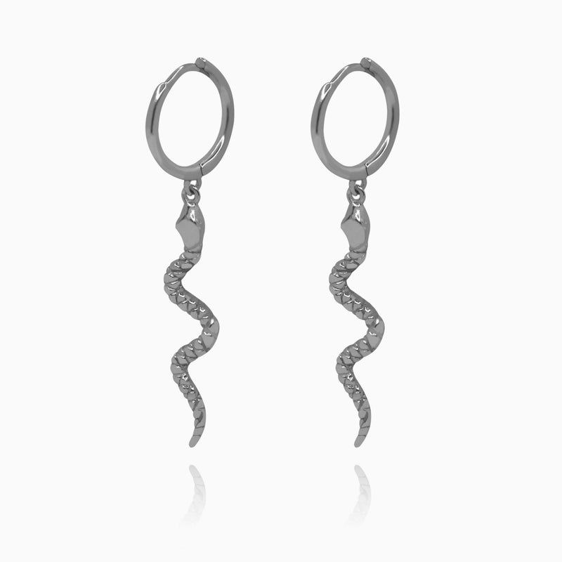 Pendientes Vibora Plata - DiversoWomen